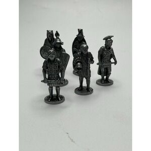 Vintage 70s 80s Kinder Surprise Pewter Roman Soldiers - Lot of 6